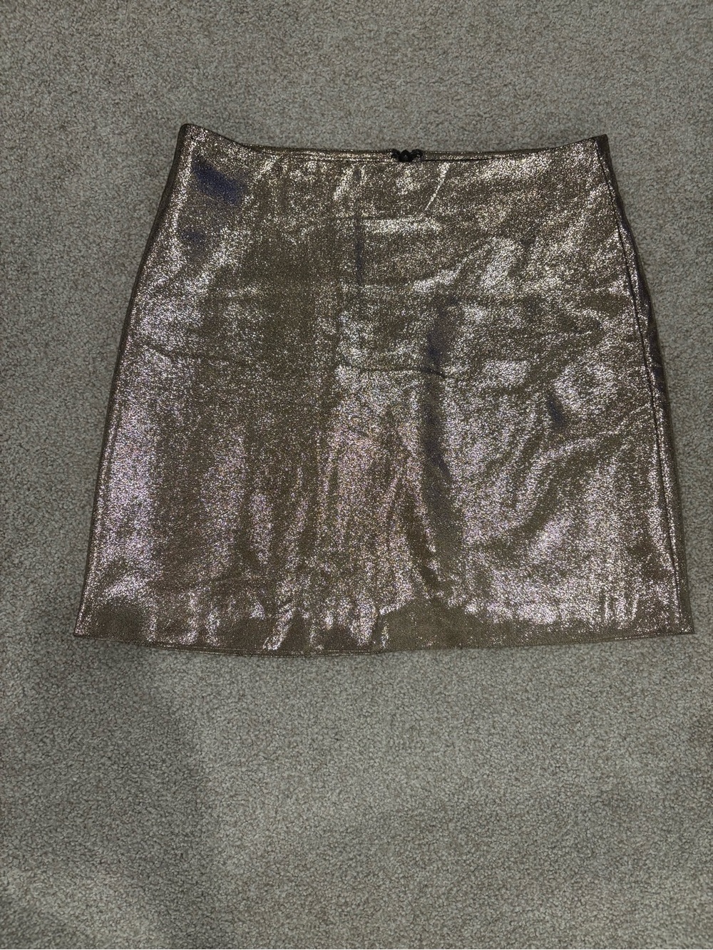 Forever 21 Metallic Bronze Mini Skirt